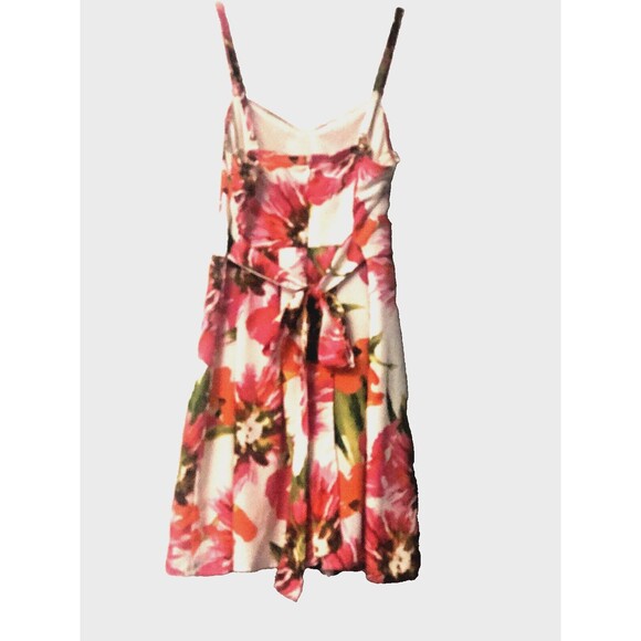 Forever 21 Dress Women's Medium White Floral Mini Sundress Sleeveless Spring - Picture 2 of 7